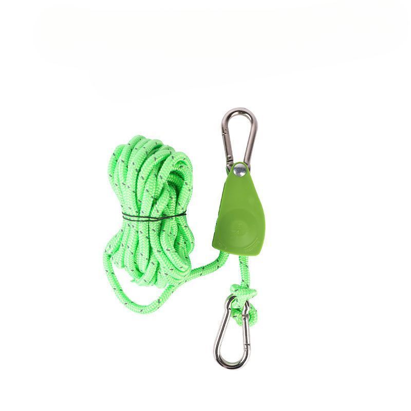 Outdoor No-Set-Up Tent With Built-in Lock Portable Adjustable Thickened Reflective Windproof Rope Fixing Tool_voghion.com