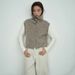 Lines Style Winter Korean Version Sleeveless Intellectual Commuting Versatile Wool Cardigan_voghion.com