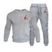 2023 New Brand Printed Sportswear Felpa girocollo allentata da uomo in 2 pezzi + pantaloni con cappuccio in 2 pezzi Set da jogging_voghion.com