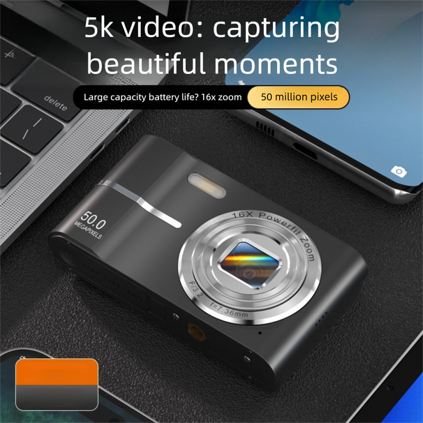 2,4 inç Giriş Seviyesi Eski Moda Dijital HD Küçük Taşınabilir CCD Öğrenci Parti Mini Kamera_voghion.com