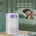Desktop Air Purifier For Home Use, Formaldehyde Deodorization & Pollen Odor Removal, Small With Sleep Timer_voghion.com