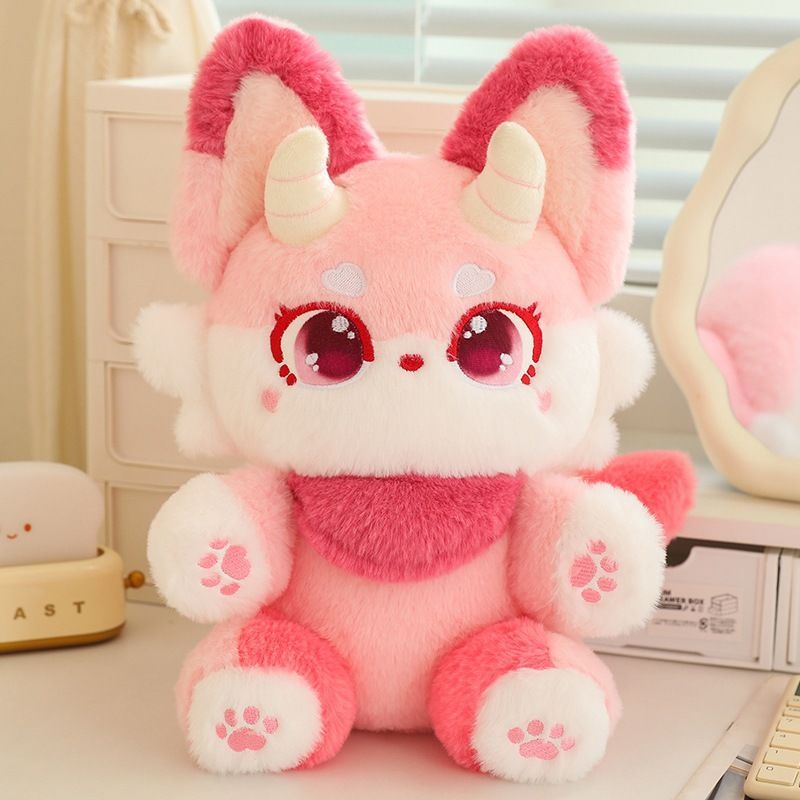 【 Hot Selling 1130 Pieces In 30 Days 】 Cute Phantom Beast Nina Fox Girl Sleeping Plush Toy Cloth Doll Birthday Gift_voghion.com