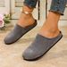 Women's Shoes Sandals Spring And Autumn Thick Soled Slip On Lazy Large Size Half Slip_voghion.com