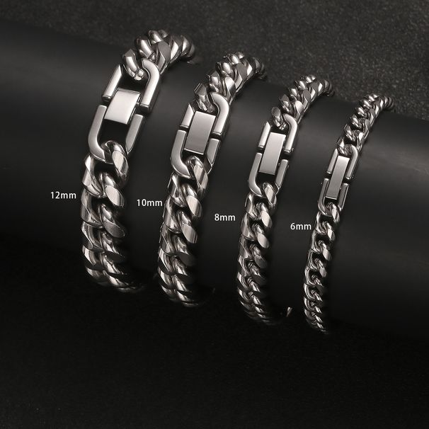Premium Cuban 2025 New Stainless Steel Necklace Jewelry Clasp Round Men's Hip-Hop Bold Clothing Accessories Chain_voghion.com
