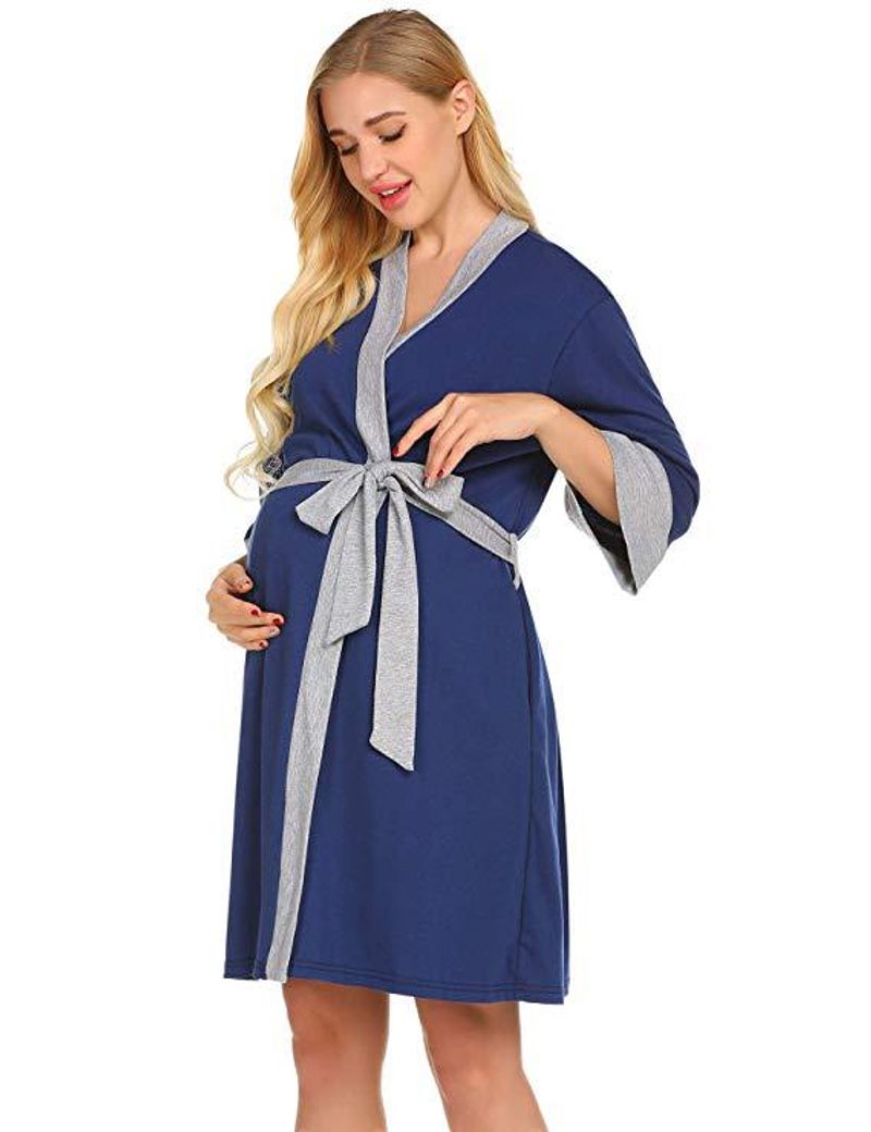 Pregnant women's pure cotton pajamas, exquisite style, postpartum home decoration, nursing clothes_voghion.com