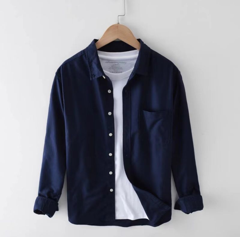 [LinenLuxe] Men's Long Sleeve Shirt - Breathable Linen Top | Summer Casual Wear_voghion.com