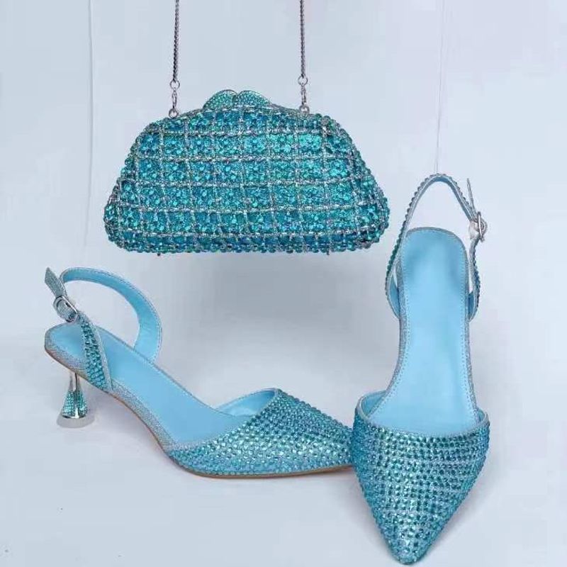 Sandalias de tacón alto con cristales puntiagudos para primavera y verano de gran tamaño para boda, sandalias de tacón alto con diamantes para mujer_voghion.com