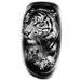 Tatouage autocollant à transfert d'eau, motif animal, fleur, demi-bras, tête de lion, tigre et loup, 2025_voghion.com