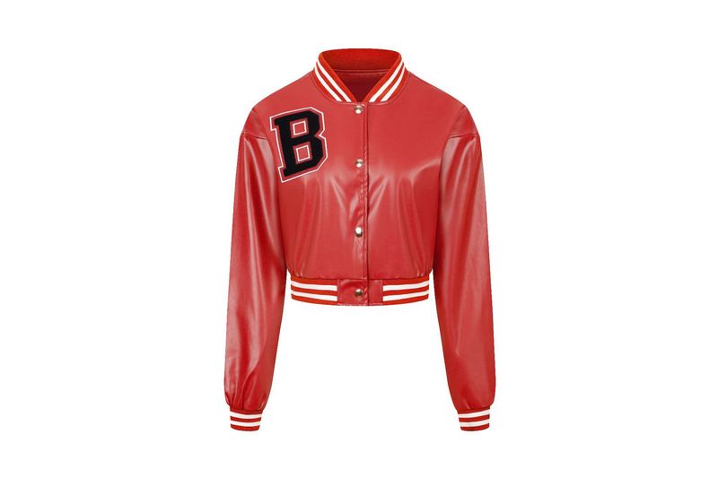 Damenbekleidung Damen Lederjacke lässig dünne Frühlings- und Herbstjacke Damen Motorradjacke Baseballjacke PU-Leder Damenjacke_voghion.com
