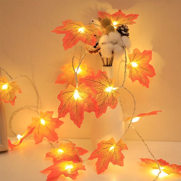 LED Maple Leaf String Lights - IP55 Waterproof Battery/USB/Solar Powered Fall Decor For Garden, Balcony, Thanksgiving_voghion.com