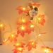 LED Maple Leaf String Lights - IP55 Waterproof Battery/USB/Solar Powered Fall Decor For Garden, Balcony, Thanksgiving_voghion.com