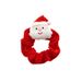 Anello in velluto di velluto con testa di cartone animato di Natale in peluche Anello per capelli in peluche di alce di Babbo Natale_voghion.com