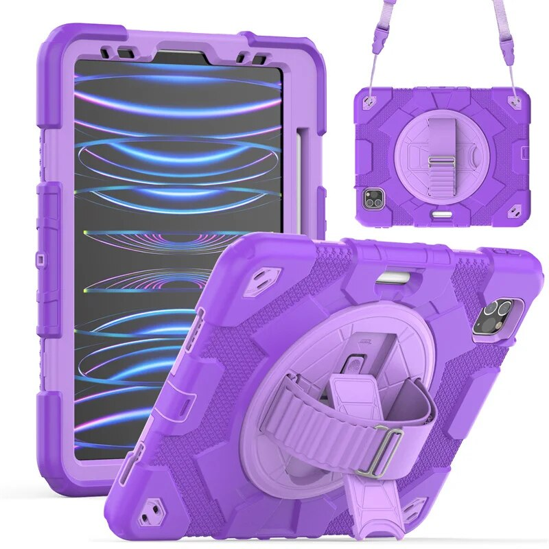 Für Pro 11 2022 2021 2020 2018 Hülle, stoßfeste Kinder-Tablet-Abdeckung für iPad Air 4 4. 5 5. 10,9 Zoll Griff_voghion.com