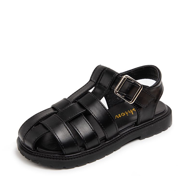 Girls' Baotou Sandals 2024 Boys' Summer New Soft Sole Anti slip Shoes Children's Baby Hollow Beach Slippers_voghion.com