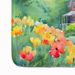 Massachusetts Mayflowers In Watercolor Memory Foam Kitchen Mat Machine Washable Anti-Fatigue Mat Cushion Comfort Bath Mat Or Kitchen Rug_voghion.com