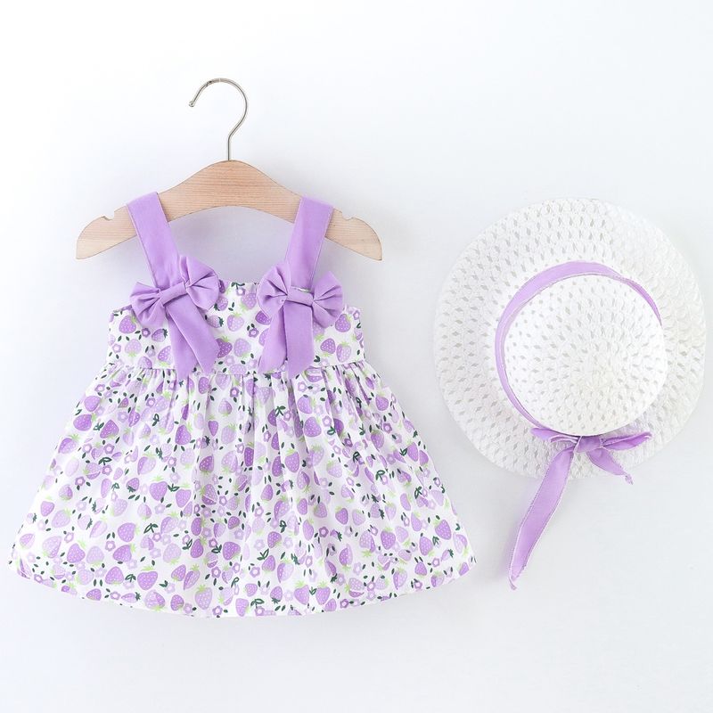 Baby Mädchen Kleidung Süße Erdbeere Hosenträger Kleid Tube Top Mode Süße Mädchen Hosenträger Sommer Sommerkleid_voghion.com