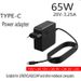 Lenovo ve ASUS Dizüstü Bilgisayarlar İçin Uygun 65W USB-C PD Hızlı Şarj Cihazı - 20V 3.25A Evrensel Güç Adaptörü_voghion.com