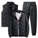 "Men's Winter 3-Piece Set – Thickened Hooded Jacket With Matching Pants (Windproof, Multi-Color, Sizes M-5XL)"_voghion.com