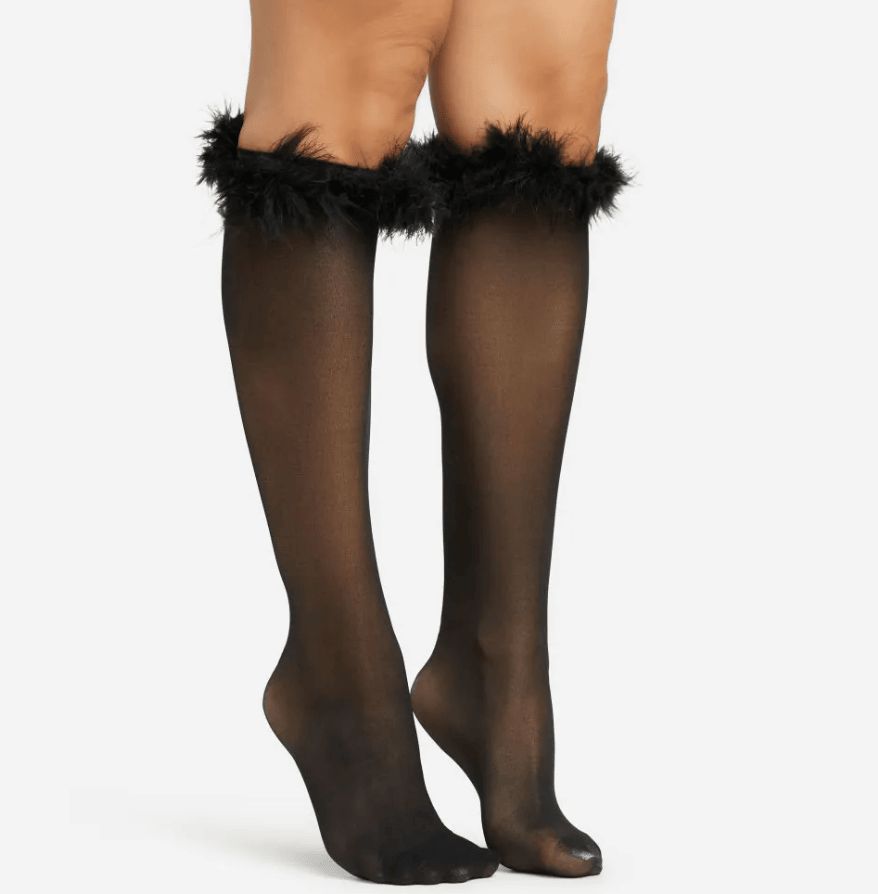 HIGH SOCKS IN BLACK MESH OS_voghion.com