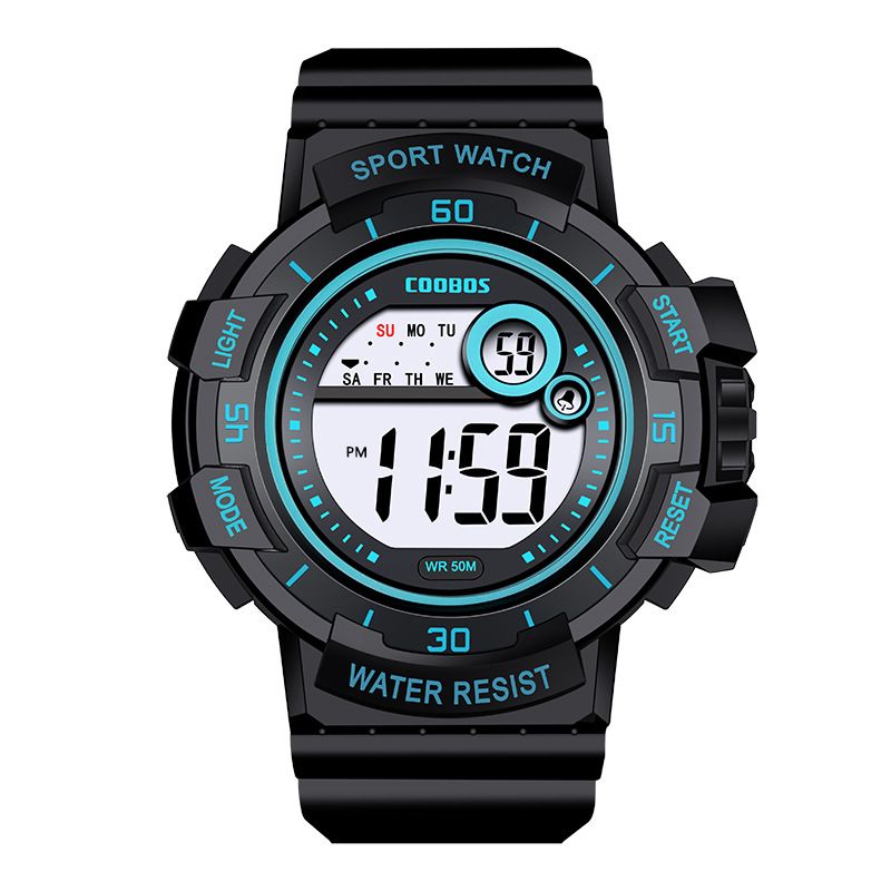 Children's Watches Watch Male Student Sports Waterproof Electronic Watch Glow-in-the-dark Men's Watch_voghion.com
