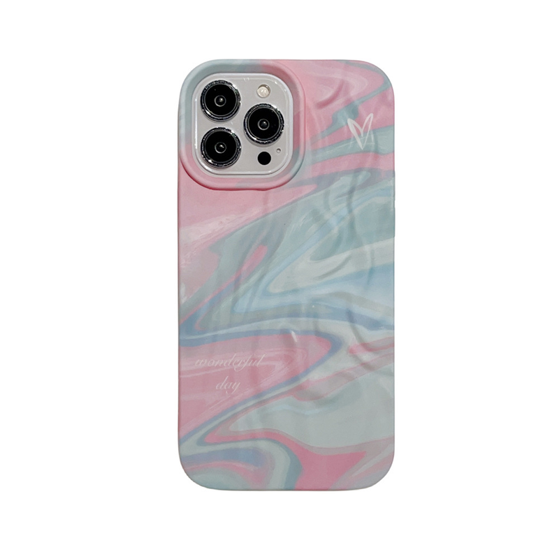 Sfumato pleated wrinkle ink suitable for iPhone 15 promax Apple 14 mobile phone case three-dimensional skin feel 13 water sticker 12_voghion.com
