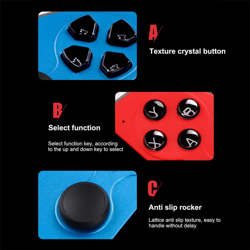 X12 PLUS 7.0-inch High-definition Screen Handheld Portable Player With Built-in PS1 GBA FC Classic Game Console_voghion.com