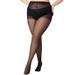2025d Plus Size Jacquard Dot Stockings Extra Large Ultra-thin Summer Black Pantyhose_voghion.com