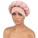 Hot Sale In Europe And America, Milk Silk Braided Turban Hat, Solid Color Sponge Headband Hat, Bohemian Style Turbans_voghion.com