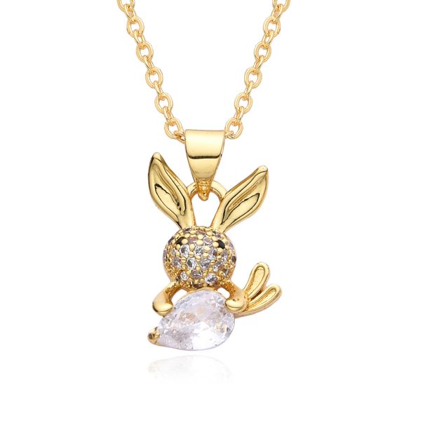 Damesmykkesett Mote Nytt Produkt Mikroinnlagt Zirkon Geitehode Trendy Personlighet Dyrehode Anheng Halskjede_voghion.com