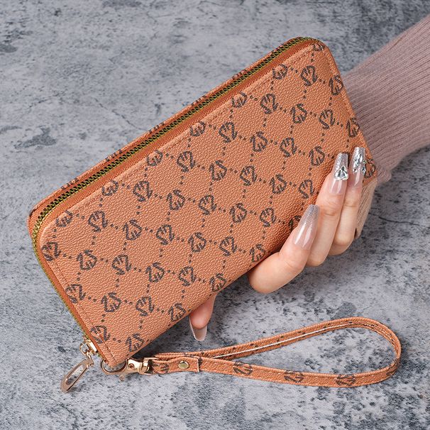 Women's Bags Women's Wallet Medium And Long Clutch Bag Fashion Print Mobile Phone Bag Wallet Coin Purse_voghion.com