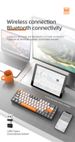 Tastiera meccanica wireless Bluetooth Wolf K68 a doppia modalità, personalizzata, con gioco di puzzle a colori, tastiera meccanica hot-swap_voghion.com