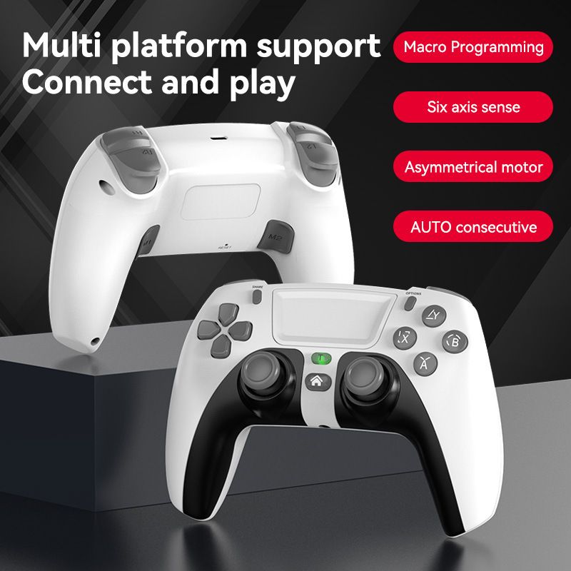 P08 Wireless Gamepad - IOS/Android /PC/Switch/PS4 platform, six-axis somatosensory, macro programming, long battery life, anti-skid design_voghion.com