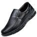 ct Regal Footwear Mingfu Sandalen aus echtem Leder, hohl, atmungsaktiv, mit Loch, weiche Sohle, Oberschicht aus Rindsleder, lässige Papa-Schuhe für Herren_voghion.com