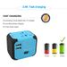 Elektriskās kontaktligzdas barošanas ligzdas adapteris International Travel Universal Charger Converter EU UK US AU ar 2 USB uzlādes 2.4A LED_voghion.com