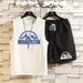 Top/Set Snow Mountain Printed Sleeveless Tank Top Set Men's T-shirt Summer Large Size 5/4 Shorts Casual Two Piece 12_voghion.com