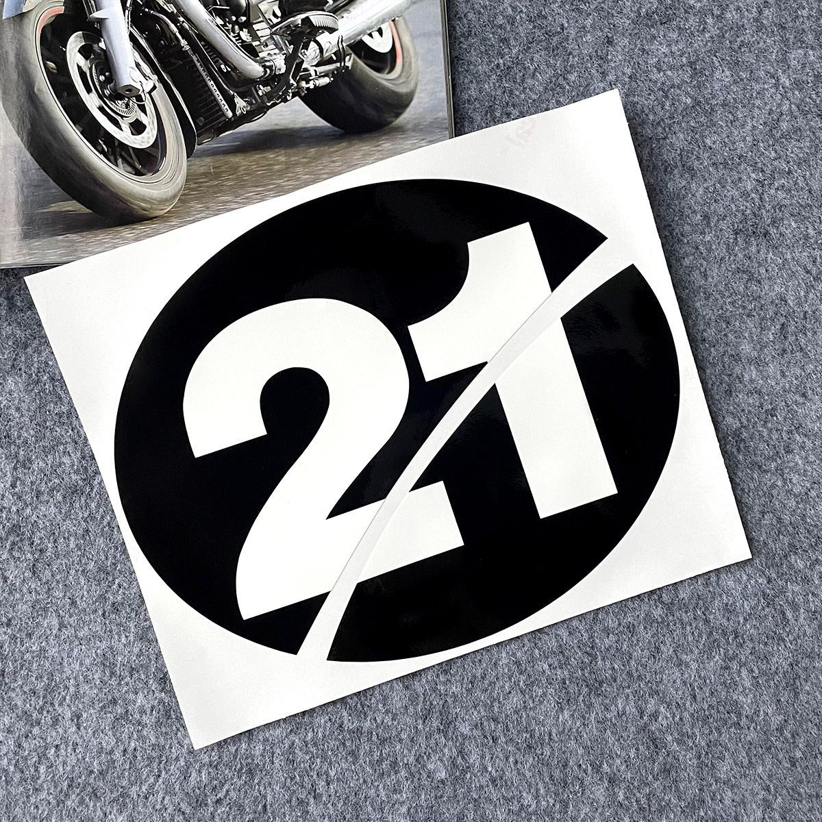 Suitable for Vespa Vespa car body modification GTS300 GTV no. 6 waterproof decals_voghion.com