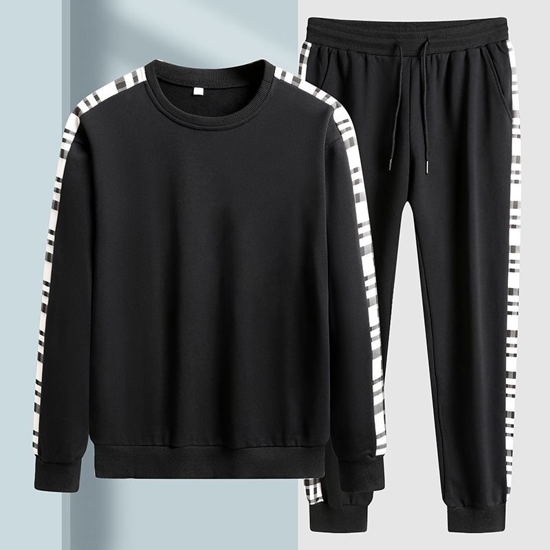 Men's Sports Suits, New Styles In Spring And Autumn, Stylish And Handsome, Plus-size Plus-size Sweaters, Casual Trendy Men's Clothing_voghion.com