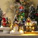 Weihnachtsdeko-Minihaus aus Kunstharz mit LED-Beleuchtung – Festliche, verschneite Tischdekoration für die Weihnachtszeit_voghion.com