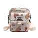 Canvas Cartoon Cute Capybara Print Single Shoulder Crossbody Women's Student Small Square Bag Phone Coin Purse Trendy_voghion.com