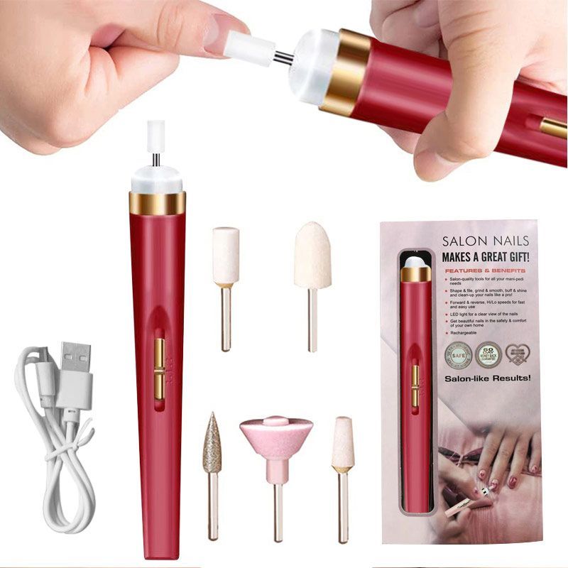 Perceuse à ongles électrique, ponceuse, Machine de manucure, avec stylo d'art léger, outils pour enlever le Gel, expédition rapide en 24 heures_voghion.com
