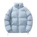 Casaco masculino de plumas 2025, gola alta, grosso, jaqueta acolchoada de algodão solta da moda de inverno, acolchoado à prova de frio e quente_voghion.com