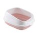 New Extra Large Pet Litter Box Detachable Semi-Enclosed High-Low Style Anti-Splash Cat Toilet_voghion.com