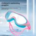 New First Release Training HD Waterproof Anti-Fog Large Frame Silicone Children's Swimming Goggles Set_voghion.com