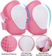 WayEee Skateboard Knee Pads, Pad Protective Gear Set Adjustable Girls Kids 3-10 Helmet Elbow Pads Wrist Guards For Sport_voghion.com