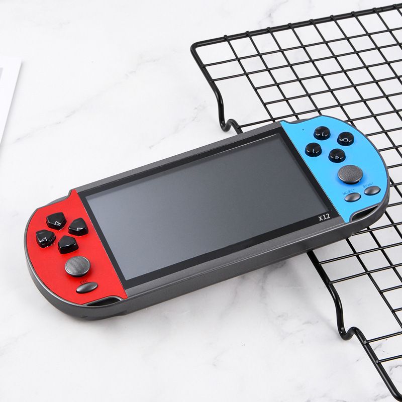 Video Game Consoles X12PLUS 7 Inch Large Screen Handheld Mini Arcade 8 Major Simulators Retro PSP Handheld FC/arcade/GBA_voghion.com