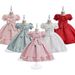 Vêtements pour bébés filles, style Royal, robe de princesse à manches bouffantes avec grand nœud, pour fête d'enfants_voghion.com