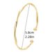Fashionable Unique Niche Design Simple Versatile Irregular Mobius Bracelet For Women Open Bangle_voghion.com