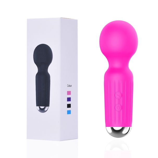 Novo bastão AV de silicone com carregamento USB e vibração de 20 frequências para namorada, bastão de massagem e masturbação divertido para mulheres_voghion.com
