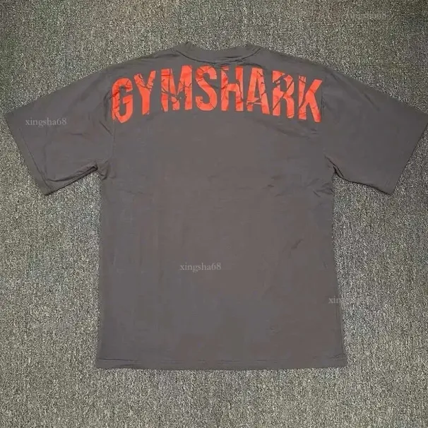 Europeisk och amerikansk Muscle Shark Street Fiess Sports kortärmad herr-T-shirt Chris Training Strength Loose Top_voghion.com