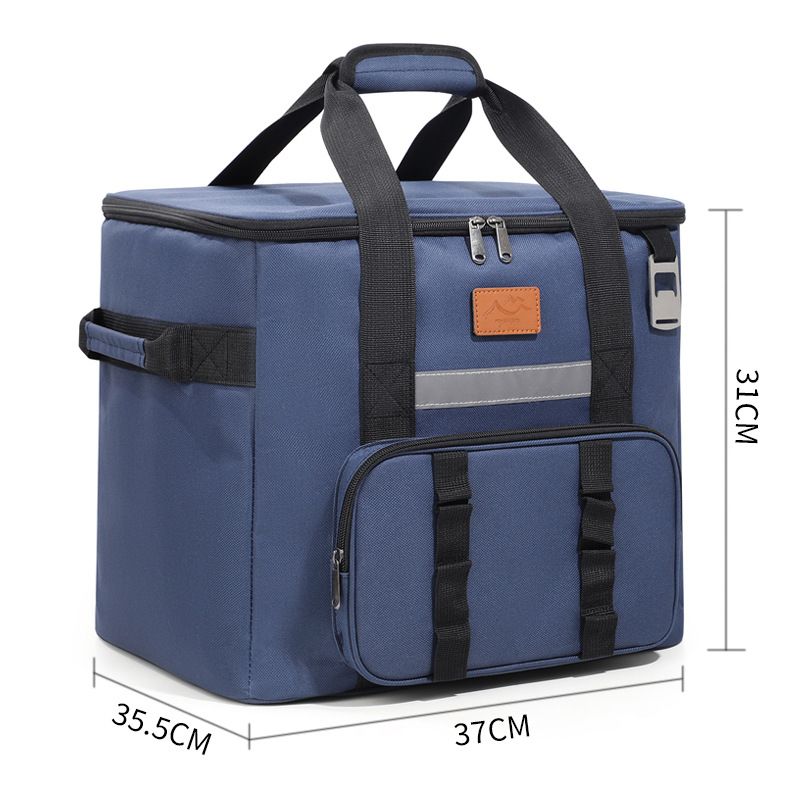 Large Capacity Insulated Cooler Bag Portable Waterproof Picnic Tote For Camping Outdoor Leakproof Thermal Lunch Box Carrier With Adjustable Strap_voghion.com